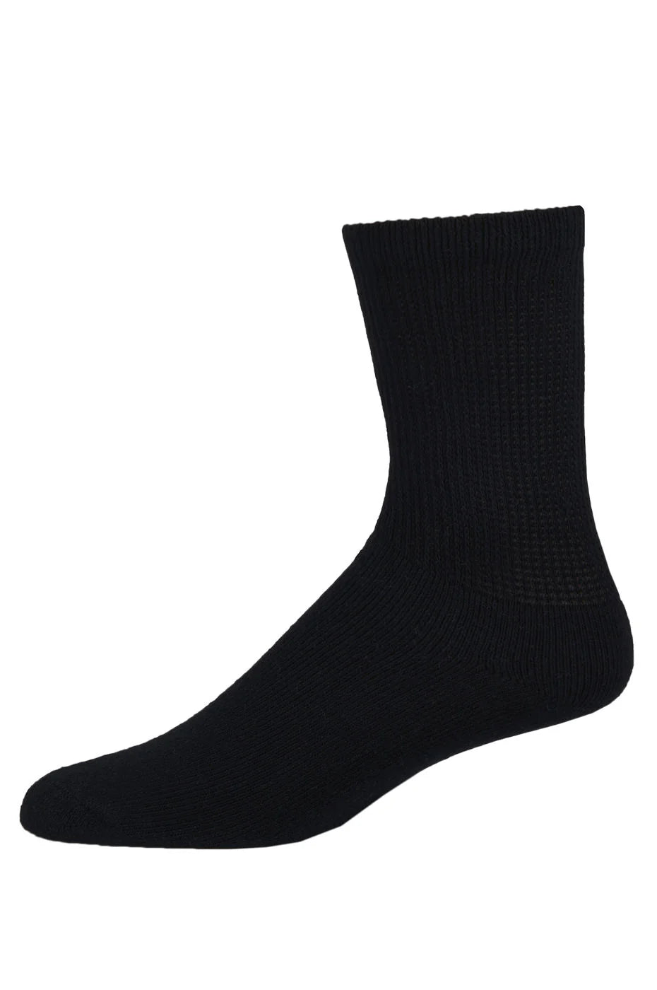 Black Diabetic Crew Sock
