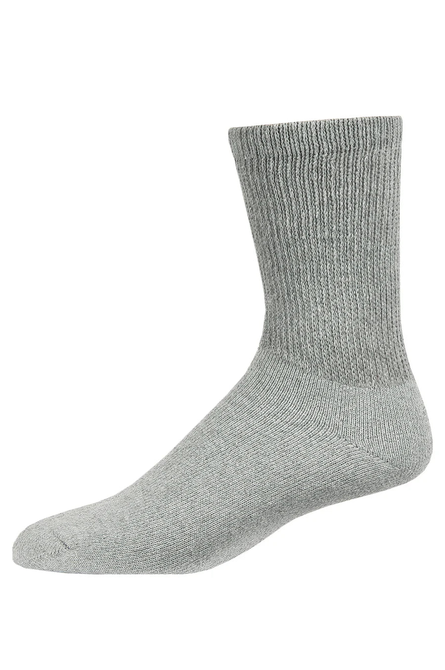 Gray Diabetic Crew Sock